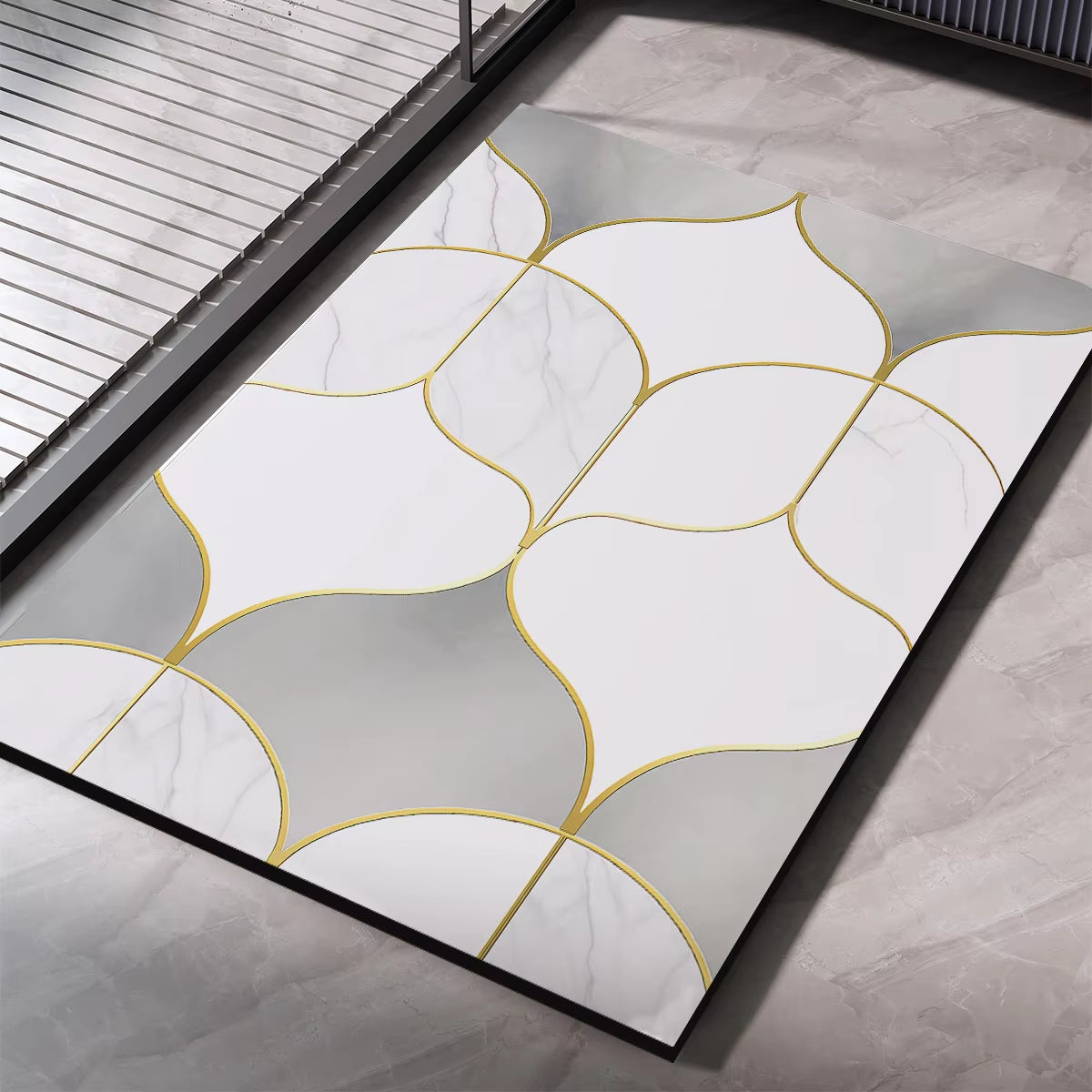 Diatomite Bathroom Carpet Foot Mat Quick Dry Bath Mats Non-Slip Shower Rug Toilet Pad Doormat Washable