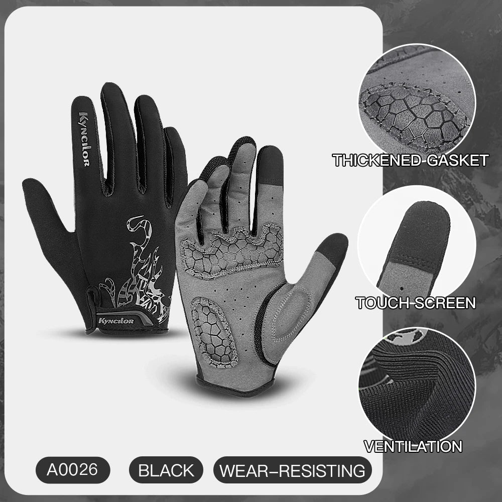 Cycling Gloves Men Sports Bicycle Gloves Touchscreen Shockproof Cycling Gloves anti Slip Bike Gloves