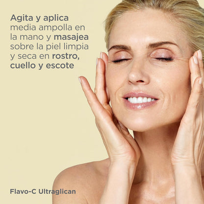 ISDIN Serum Facial Antioxidante De Día Flavo-C Ultraglican, 2 Ml (Paquete De 30)