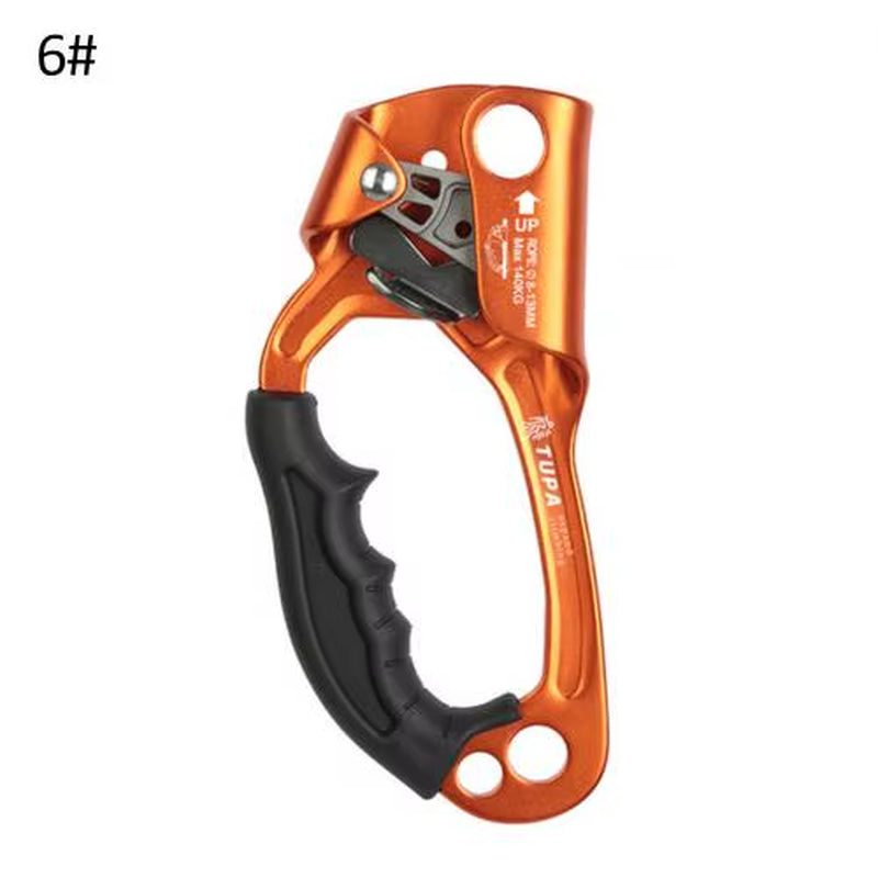 Outdoor Mountaineering Rock Climbing Rope Clamp Hand Ascender Rappelling Gear Equipment Rope Clamp for Mountaineering Caving