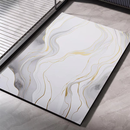 Diatomite Bathroom Carpet Foot Mat Quick Dry Bath Mats Non-Slip Shower Rug Toilet Pad Doormat Washable