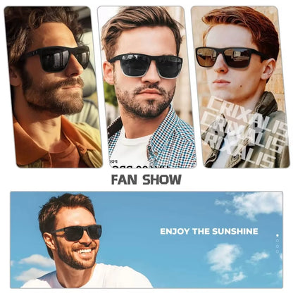 Fashion Polarized Sunglasses Square Anti-Glare Sun Glasses UV Protection High Qualiy Large Frame Sunglasses for Women Men