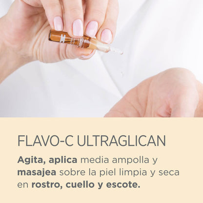 ISDIN Serum Facial Antioxidante De Día Flavo-C Ultraglican, 2 Ml (Paquete De 30)
