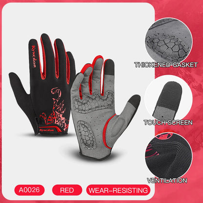 Cycling Gloves Men Sports Bicycle Gloves Touchscreen Shockproof Cycling Gloves anti Slip Bike Gloves