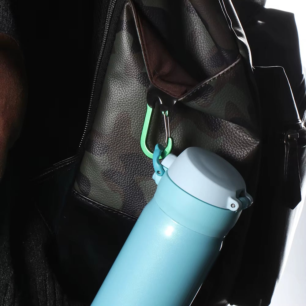 5 Pcs Keychain Lock Buckle Outdoor Tools Carabiner Backpack Camping Climbing Booms Multi-Use Fishing Hook Snap Clip