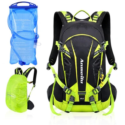 20L Waterproof Cycling Bicycle Bag Rain Cover Breathable Lightweight Rucksack Hike Camping MTB Mountain Bike Hydration Backpack
