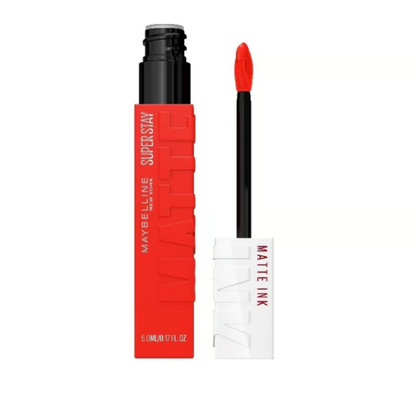 Maybelline New York, Superstay Matte Ink, Pintalabios Mate De Larga Duración, Tono 65 - Seductres, Rosa Nude