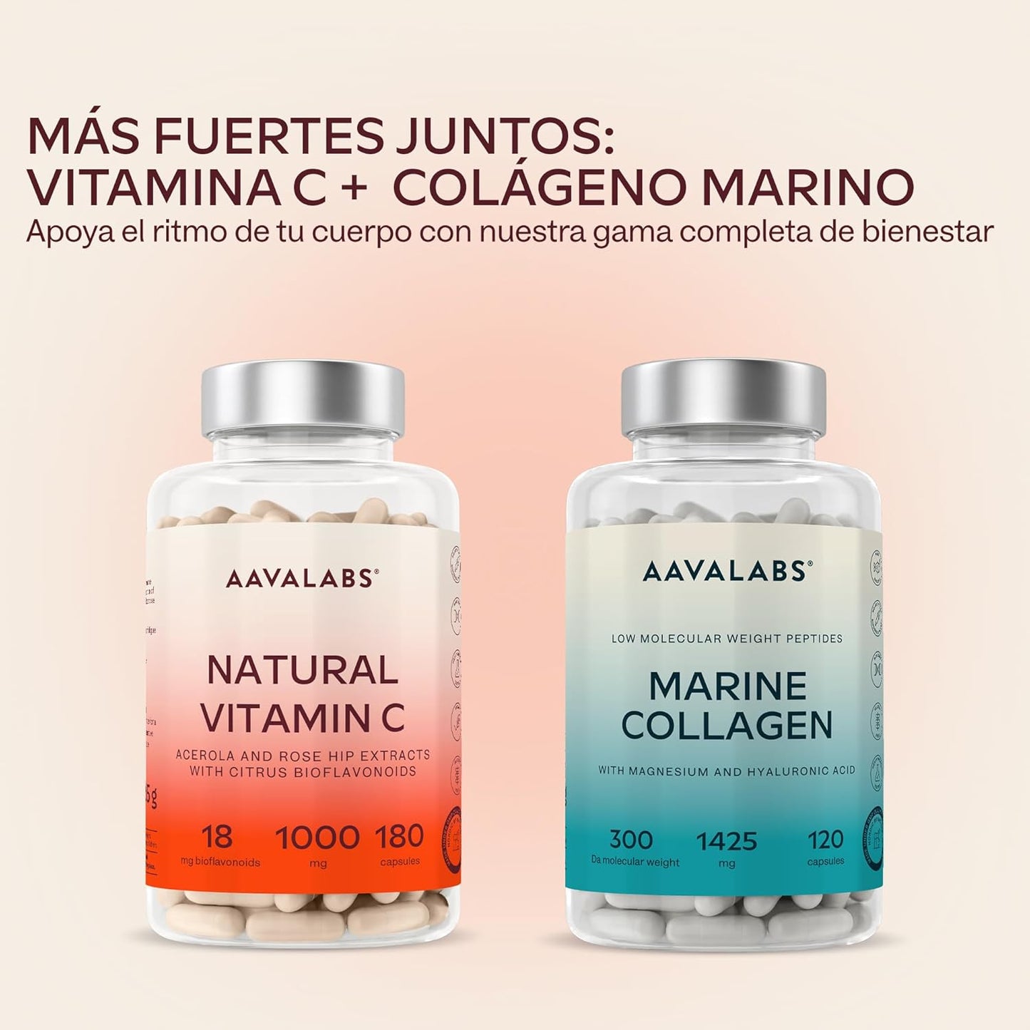 Vitamina C 1000 Mg - Vitamina C Natural - Con Flavonoides De Fruta Cítrica Y Acerola - Por Dosis Diaria (2 Cápsulas) - 180 Cápsulas De Vitamina C Pura Altamente Concentrada- Vegano Y Sin Gluten