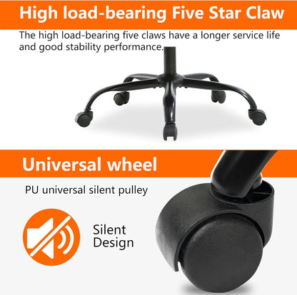 Camo Gaming Office Chair - Ergonomic PU Leather W/Lumbar Support & Footrest，Rolling Swivel