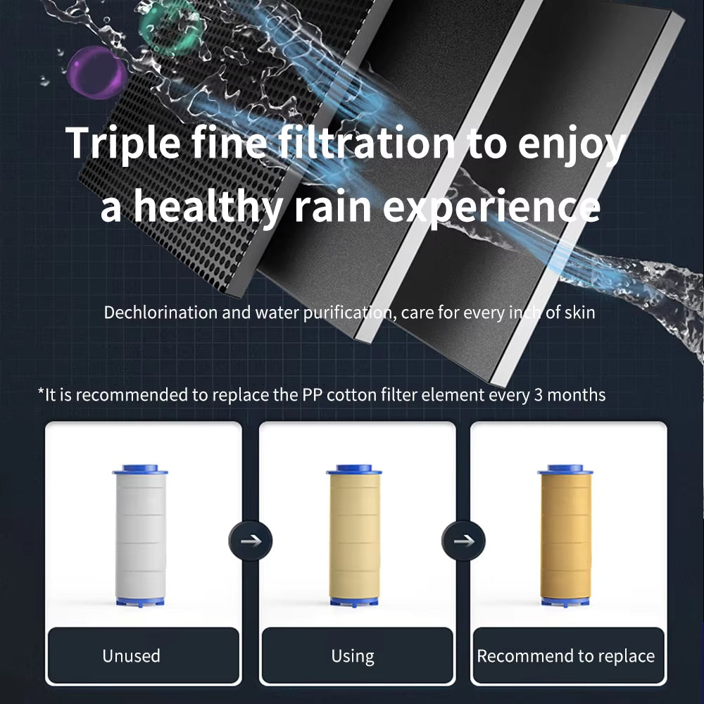 New 2021 Dropshipping Propeller Driven Shower Head with Stop Button Shower Head with Fan High Pressure Handheld Shower Nozzle