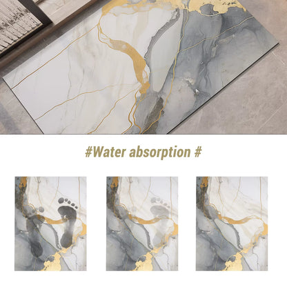 Diatomite Bathroom Carpet Foot Mat Quick Dry Bath Mats Non-Slip Shower Rug Toilet Pad Doormat Washable