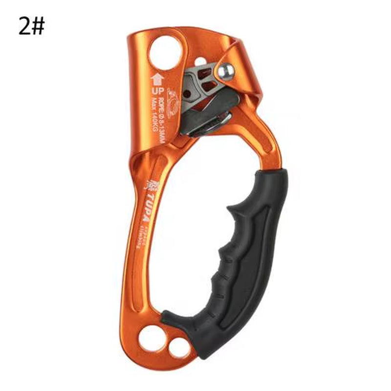 Outdoor Mountaineering Rock Climbing Rope Clamp Hand Ascender Rappelling Gear Equipment Rope Clamp for Mountaineering Caving