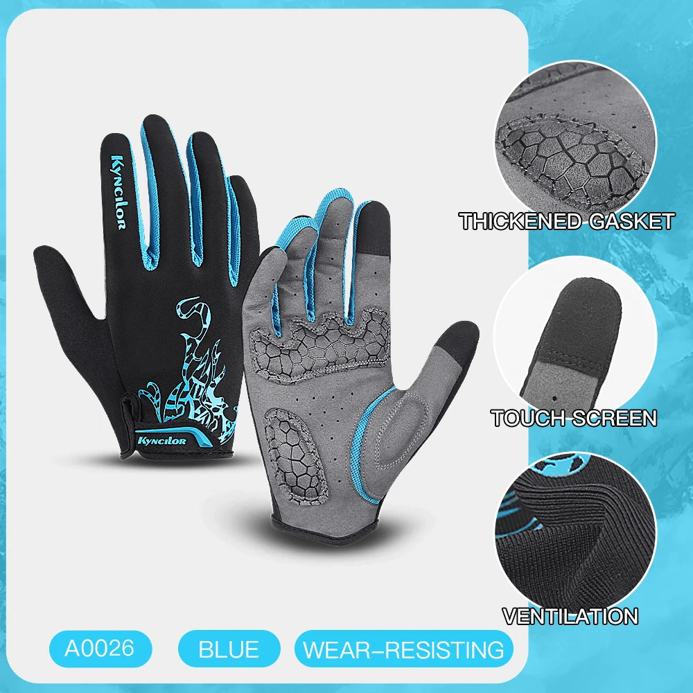 Cycling Gloves Men Sports Bicycle Gloves Touchscreen Shockproof Cycling Gloves anti Slip Bike Gloves