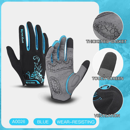 Cycling Gloves Men Sports Bicycle Gloves Touchscreen Shockproof Cycling Gloves anti Slip Bike Gloves